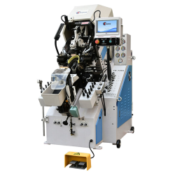 TH-739A Automatic Toe Lasting Machine with 9 Pincers and Computer Memory Control for Precise and Efficient Toe Shaping in Footwear Production.