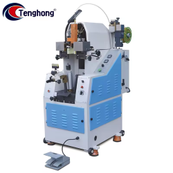 TH-727MA Automatic Cementing Heel Seat Lasting Machine for Precise and Efficient Heel Lasting with Integrated Cement Application.