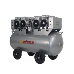 Taiway Air Compressor TWW-750 Featuring a Compact Design With a Horizontal Air Tank, Integrated Control Panel With Pressure Gauges, and Durable Motor, Ideal for Workshop and Light Industrial Use.