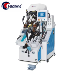 TH-747B Automatic Toe Lasting Machine with 7 Pincers and Computer Memory Control, Designed for Accurate and Efficient Toe Shaping in Footwear Production.