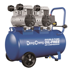 Taiway Air Compressor TWW-55050, large-capacity twin-tank air compressor with sturdy steel frame, dual pressure gauges, and high-powered motor for intensive industrial applications.