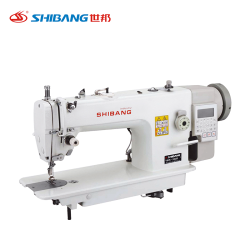 SB-202D Automatic Plain Machine Designed for Smooth and Consistent Straight Stitching, Featuring Automated Controls and High-Speed Operation for Garment and Textile Manufacturing.