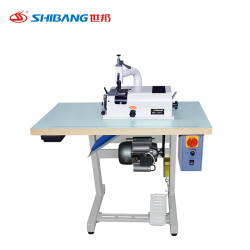 Shibang-1801 Skiving Machine with Exhauster – Specialized Machine for Precise Skiving of toe Puff and Counter Materials, Featuring Dust Extraction for Clean and Efficient Operation.