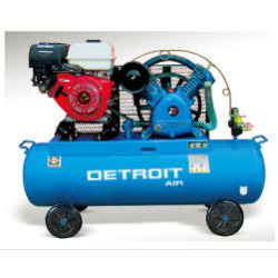 Taiwei Air Compressor TWB-0.36/8 Featuring a Horizontal Air Tank, Belt-Driven Motor System, Dual Pressure Gauges, and a Durable Frame, Designed for Medium-Duty Industrial Air Compression Applications