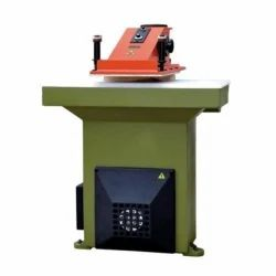 TW-528S Swing Arm Cutting Machine Designed for Precision Cutting of Leather, Fabric, and other Soft Materials in Industrial and Workshop Environments.