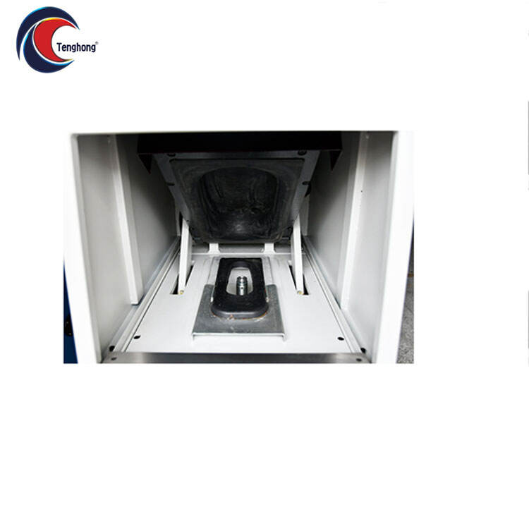 TH-586A pneumatic sole attaching machine with compact design, providing precise and efficient sole bonding using air pressure control. TH-586A pneumatic sole attaching machine with compact design, providing precise and efficient sole bonding using air pressure control.