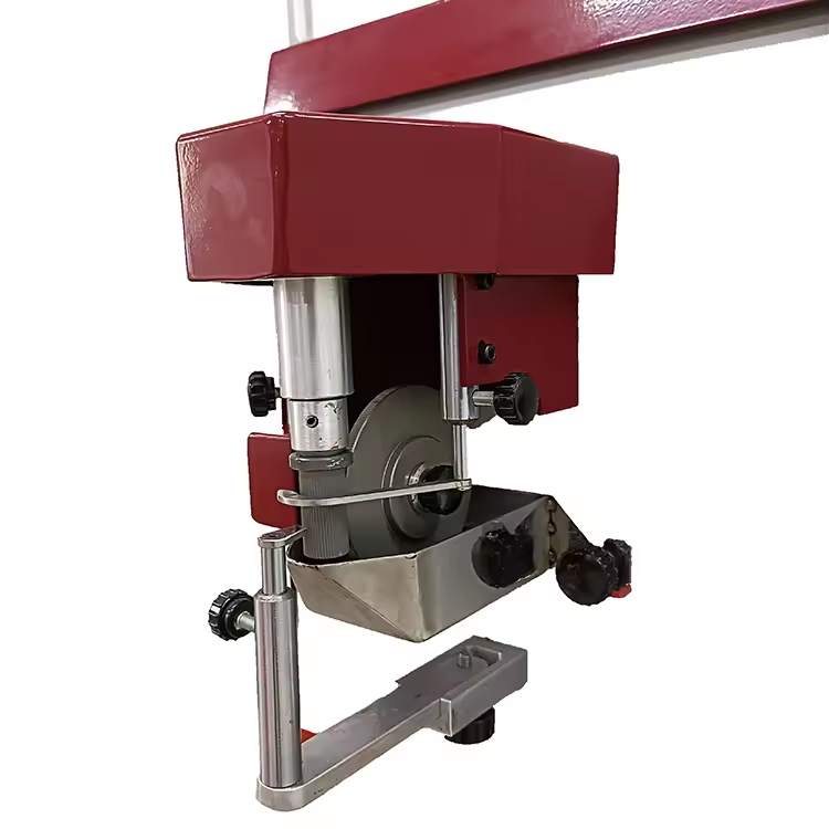 TH-141B Coarse Shaft Dyeing Machine designed for dyeing thick or coarse leather edges and components with precision and uniform color application. TH-141B Coarse Shaft Dyeing Machine designed for dyeing thick or coarse leather edges and components with precision and uniform color application.