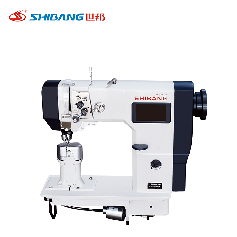 Shibang-1692H Automatic High Postbed Double Needle Sewing Machine – heavy-duty industrial sewing machine with high postbed design for simultaneous dual-needle stitching on thick or shaped materials like leather, bags, and footwear. Shibang-1692H Automatic High Postbed Double Needle Sewing Machine – heavy-duty industrial sewing machine with high postbed design for simultaneous dual-needle stitching on thick or shaped materials like leather, bags, and footwear.