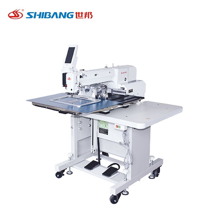Shibang 3525C and 3020C direct drive computerized pattern sewing machines designed for high-speed, precise stitching on leather, fabric, and industrial materials. Shibang 3525C and 3020C direct drive computerized pattern sewing machines designed for high-speed, precise stitching on leather, fabric, and industrial materials.