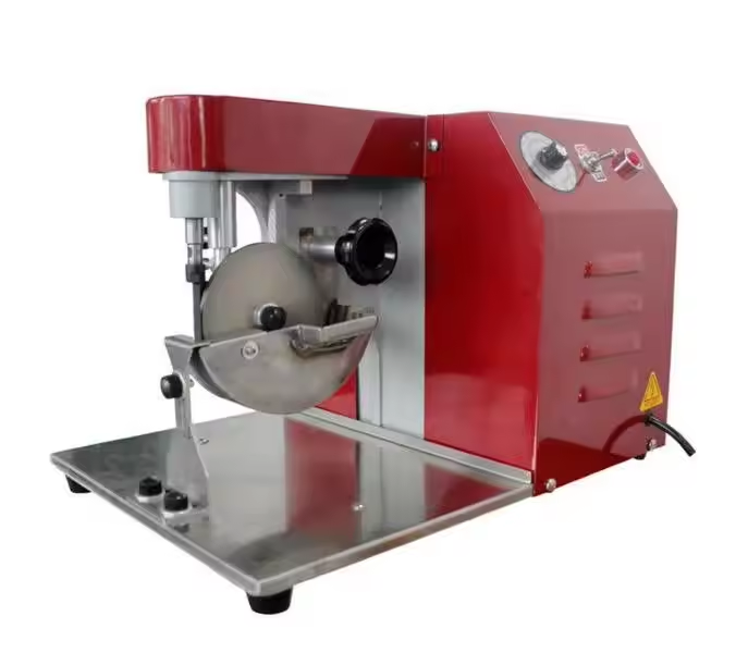 TH-141E Fine Shaft Dyeing Machine designed for precise dye application on narrow or delicate leather edges in footwear and leather goods manufacturing. TH-141E Fine Shaft Dyeing Machine designed for precise dye application on narrow or delicate leather edges in footwear and leather goods manufacturing.