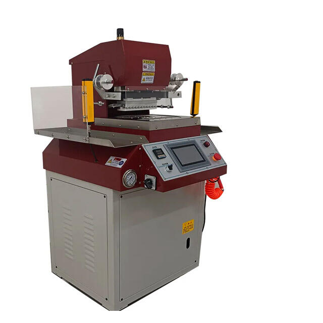 TH-170 rotating platform hot stamping machine designed for precise heat transfer printing and decorative stamping on footwear and leather goods. TH-170 rotating platform hot stamping machine designed for precise heat transfer printing and decorative stamping on footwear and leather goods.