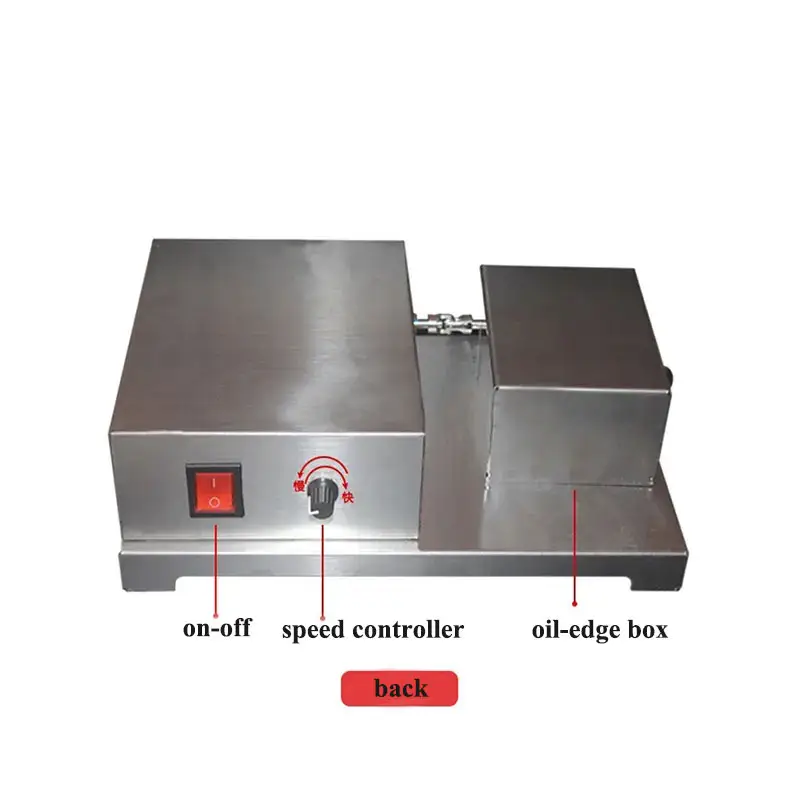 TH-628 Arc Single Wheel Dyeing Machine designed for precise dyeing of curved leather edges using a single rotating arc-shaped wheel. TH-628 Arc Single Wheel Dyeing Machine designed for precise dyeing of curved leather edges using a single rotating arc-shaped wheel.