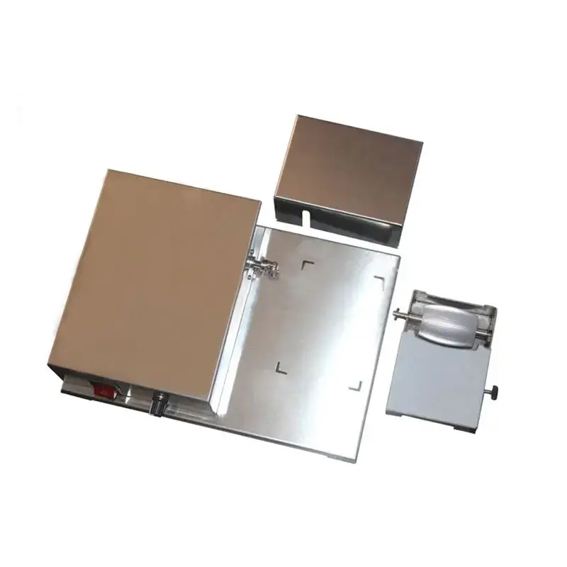 TH-628 Arc Single Wheel Dyeing Machine designed for precise dyeing of curved leather edges using a single rotating arc-shaped wheel. TH-628 Arc Single Wheel Dyeing Machine designed for precise dyeing of curved leather edges using a single rotating arc-shaped wheel.