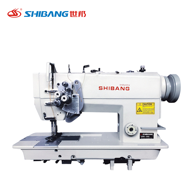 Shibang-845 / 875 Double needle double jump flat sewing machine with dual needles and advanced double jump stitching capability, designed for precise and durable flat seam sewing on various fabrics. Shibang-845 / 875 Double needle double jump flat sewing machine with dual needles and advanced double jump stitching capability, designed for precise and durable flat seam sewing on various fabrics.