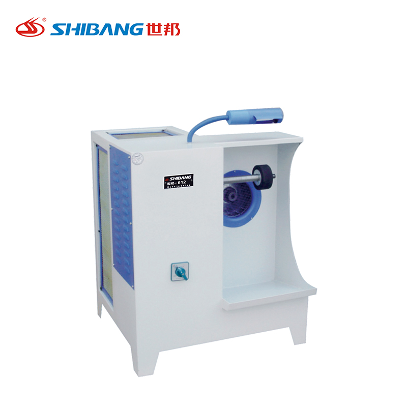 Shibang-612 Single-Head Box-type Roughing Machine with Enclosed Structure, Designed for Precise Surface Roughening in Footwear and Leather Processing Applications.