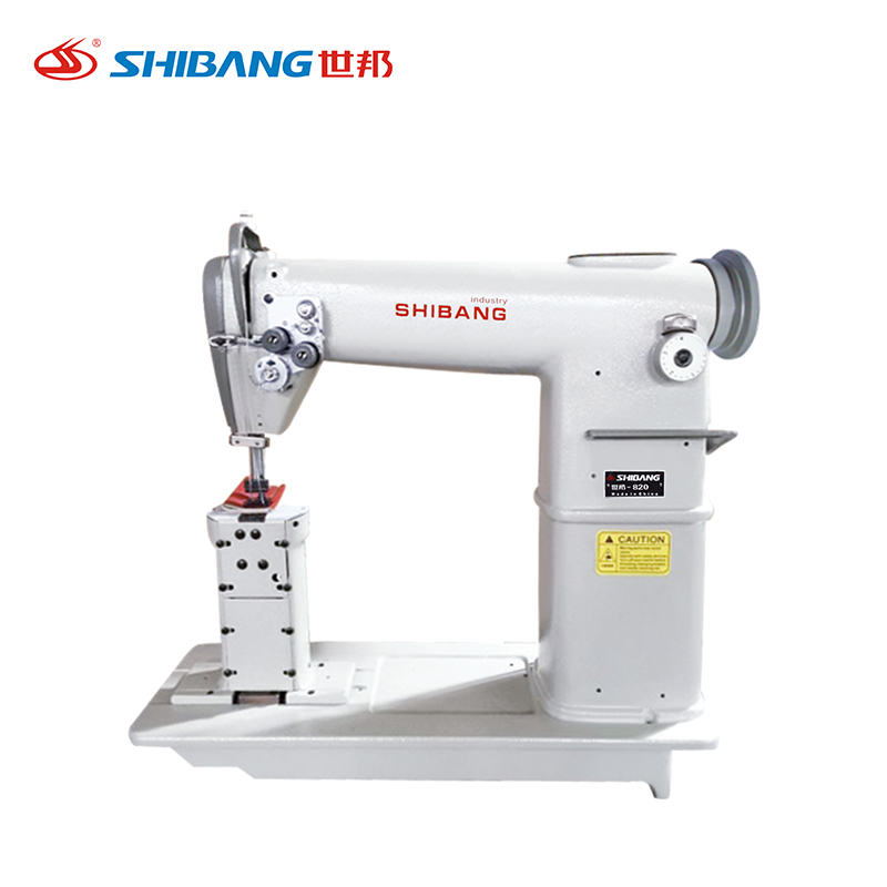 Shibang-820 Double Needle High-Post Sewing Machine Designed for Heavy-Duty Stitching, Featuring Elevated Post Design and Dual-Needle Configuration for Precise and Durable Seams. Shibang-820 Double Needle High-Post Sewing Machine Designed for Heavy-Duty Stitching, Featuring Elevated Post Design and Dual-Needle Configuration for Precise and Durable Seams.