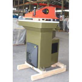 TW-9.4 bag making press and cut machine with hydraulic press head, flat cutting surface, and control panel, designed for efficient and precise bag cutting and forming in manufacturing.