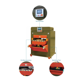 Intelligent Hydraulic Embossing Machine with Digital Control Panel, Sturdy Press Plate, and Precision Pmbossing Pystem for Leather,Fabric, or Synthetic Materials.