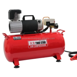 Taiway FL2525D portable air compressor with compact frame and dual gauges, designed for light to medium-duty use in workshops and small industrial applications.