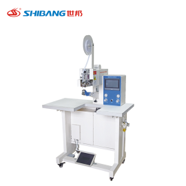 Shibang-888A Intelligent Hot Spray Sewing Machine – advanced sewing machine with integrated hot spray technology for enhanced bonding and stitching in footwear and textile production.