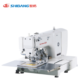 Shibang-2210S Automatic Pattern Sewing Machine – high-precision computerized sewing machine designed for automated pattern stitching in footwear, apparel, and leather goods manufacturing.