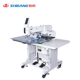 Shibang 3525C and 3020C direct drive computerized pattern sewing machines designed for high-speed, precise stitching on leather, fabric, and industrial materials.