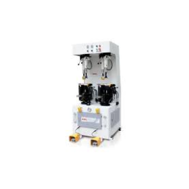 TW-685A universal hydraulic sole attaching machine featuring a hydraulic pressing unit, adjustable support arms, and control panel, designed for securely attaching soles in footwear manufacturing.
