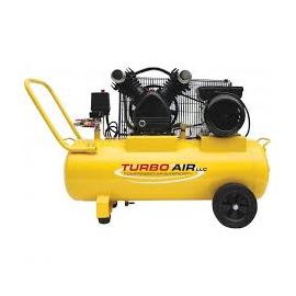 Taiway Air Compressor TWW-55025 With Horizontal Air Tank, Control Panel Including Pressure Gauges, Motor Unit, and Sturdy Frame, Built for Efficient and Reliable Air Compression In Industrial Environments.