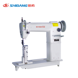 Shibang-810 Single Needle High Head Sewing Machine with Elevated Post Design, Ideal for Stitching Bulky or Shaped Materials with Precision and Stability.