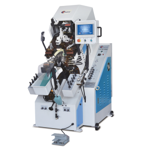 TH-N738A automatic toe lasting machine with 9 pincers and computer memory control for precise and efficient toe shaping in footwear production.