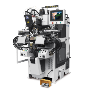 TH-688MAS Computer Memory Visual Locus Servo Control Machine for Accurate Side and Heel Seat Lasting in Footwear Production.