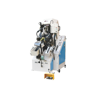 TH-N737A Hydraulic Automatic Toe Lasting Machine with 9 Pincers for Efficient and Precise Toe Shaping in Shoe Manufacturing.