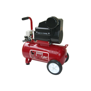 Taiway Air Compressor Model BM2550M Featuring a Horizontal Tank, Dual Piston Motor, Pressure Gauges, and Sturdy Wheels for Mobility, Designed for Heavy-Duty Industrial Air Compression.