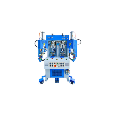 TH-319A Counter Moulding Machine Used in Shoe Manufacturing; Designed for Shaping and Reinforcing the Heel Counter Area with Heated Moulds and Precise Pneumatic Pressing System.