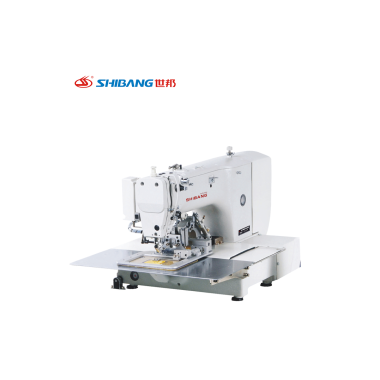 SB-2210S Automatic Pattern Sewing Machine Equipped With Programmable Pattern Stitching, High-Speed Performance, and Precise Automation for Complex Sewing Designs in Footwear and Apparel Production.