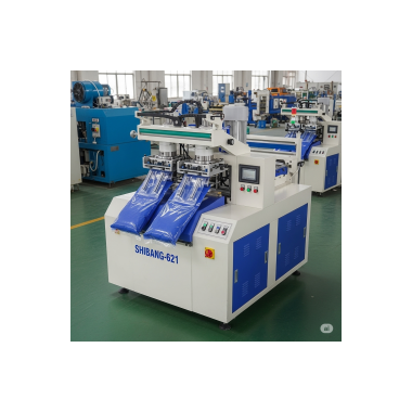 Shibang-621 Double-Head Bag Vacuum Sealing Machine Featuring Dual Sealing Chambers, Stainless Steel Construction, and Digital Control panel for High-Speed Industrial Vacuum Packaging Applications.