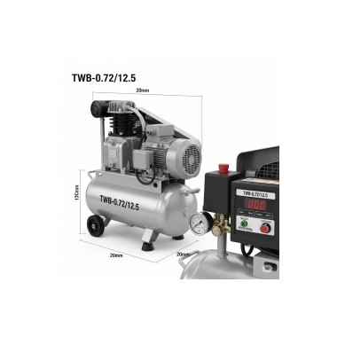 TWB-0.72/12.5 High-PressurAir Compressor Designed for Reliable Performance in Demanding Industrial Environments.