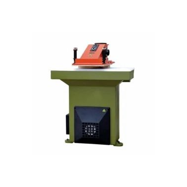 TW-528S Swing Arm Cutting Machine Designed for Precision Cutting of Leather, Fabric, and other Soft Materials in Industrial and Workshop Environments.