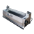 Latex glue resin spreader machine with lower side resin spreading mechanism for even application of adhesive on materials in footwear manufacturing.